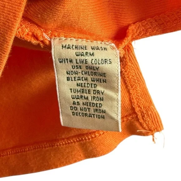 St. John’s Bay Embellished T-Shirt Women XL Orange Embroidered V-Neck - Picture 8 of 9